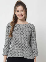 Ditsy Print Top