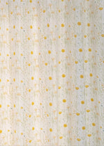 Drifting Dandelion 100% cotton floral curtain for kids room, living room - Room darkening - Yellow - Pack of 1-230421022