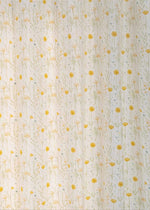 Drifting Dandelion 100% cotton floral curtain for kids room, living room - Room darkening - Yellow - Pack of 1-230421022