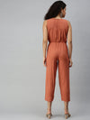 Women's Red Solid Jumpsuit-AE-9889-Brown