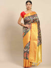 Regal Wedding Drape Saree-SZ-DGPS3-BL-1316