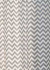 Ikat Chevron 100% cotton geometric curtain for living room - Room darkening -  Grey - Pack of 1-230422046