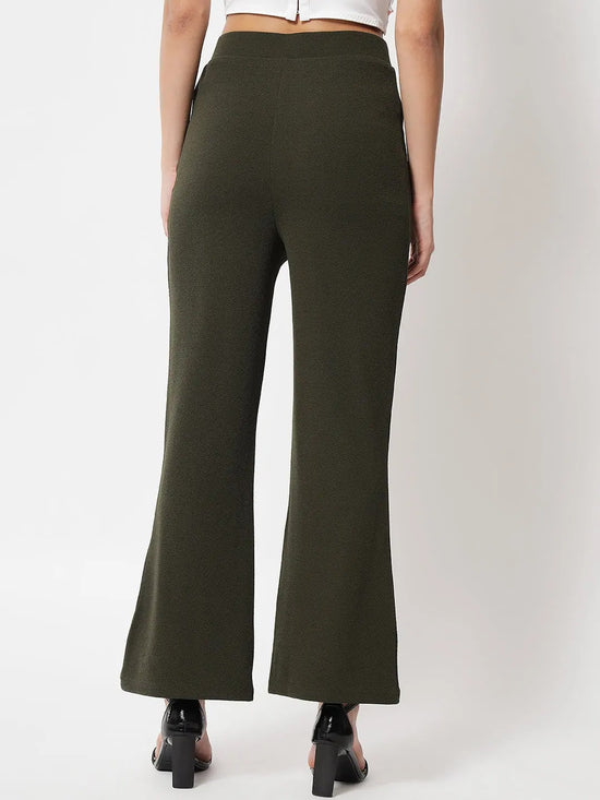 Green Bootcut Pants