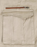 Ribbed Jogger Cargos with 6 pockets-Beige-HJC9111-32