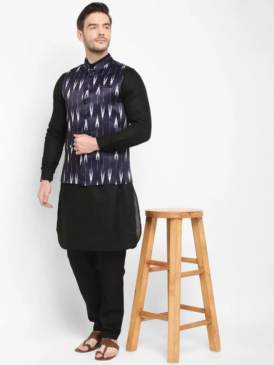 Hangup Men Standard Printed Men's Indian Wear-169A_PrintedDup_Nehru