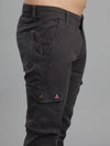 Solid Cargo Pants with 6 pockets-Grey-HC3015-30