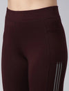 Women Solid Slim Fit Maroon Track Pant-AF-1894-Maroon