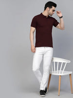 Rigo Cotton Solid Half Sleeves Polo T-Shirt