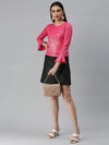 Women Pink Solid Top-AE-10203-Pink