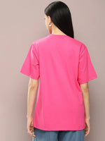 Dillinger Fuchsia Graphic Oversized T-Shirt-WMNCR432FSR-XS