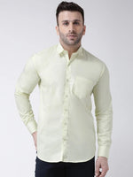 Hangup Men Slim Solid Shirts-CollarLemonShirt