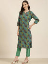 Women Multi Printed Straight Kurta-HO-2640-Multi