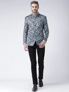 Hangup Men Standard Printed Men Formalwear-D505ButtonBlazer