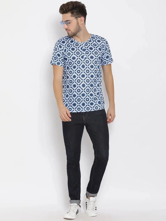 Hangup Men Standard Printed T-Shirts-32T_Henley_Print_TShirt