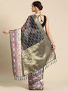 Grand Heritage Splendor Saree-SZ-DGBARFI4-GY-2056