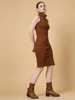 Rigo Ribbed Body Hug Dress-WDRS356-1133-L