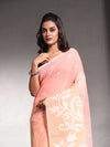 Peach Pure Cotton Soft Saree With Nakshi Designs-MA54CT041380003