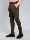 Jogger Cargos with Elastic waist and 6 pockets-Green