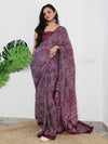 Saree Mall Women's Cotton Magenta Printed Designer Saree With Blouse Piece-MINAXI9008