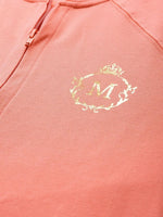 Front open Sweatshirt in Peach