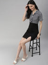 Women Navy Blue Printed Sheath Dress-AE-9986-Navyblue