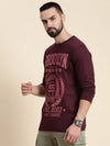 Dillinger Maroon Graphic Regular T-shirt-DLGRFS038WINE-S