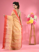 Beige Pure Cotton Tant Saree With Woven Designs-MA51TT43480064