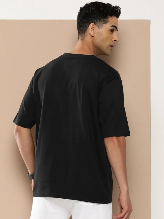 Difference of Opinion Black Graphic Oversized T-Shirt-DOOVR231BLK-S