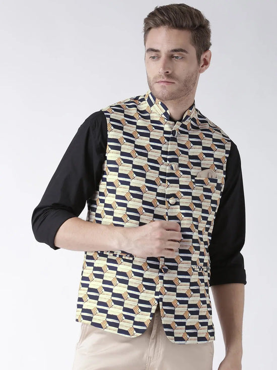 Hangup Men Standard Printed Men's Indian Wear-31APrintedNehru