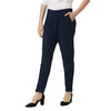 Smarty Pants Women's Cotton Lycra Ankle Length Blue Formal Trouser-SMPT-887B-S