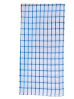 Athom Living Premium Gamcha Bath Towel 65 x 135 cm Pack of 2 White with Blue checkered-ATZ-BT-1A-C2