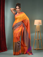 Multicolour Blended Silk Handwoven Soft Saree-MA50BSL01530141