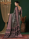 Saree Mall Women's Crepe Black Printed Designer Saree With Blouse Piece-MOHAR102B