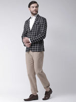 Hangup Men Standard Checkered Men Formalwear-D79CheckBlazer