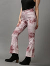 Women's Mauve Solid Bootcut Denim Jeans-GZ-5139-Mauve