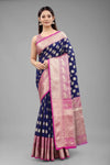 Ethnic Blossom Saree-SZ-CRB5-BU-573