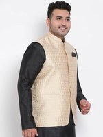 Hangup Men Standard Solid Men's Indian Wear-81A_Jacquard_Nehru1