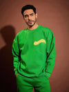 Men Green Companions Oversized Sweatshirt