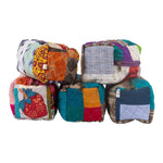 Upcyclie Eye catching Essentials Pouch for Travel- All Sizes one Each of 5x5, 3x3, 6x6_Multicolor