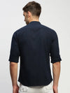 Men Navy Solid Shirt-DINAH-1682-Navyblue