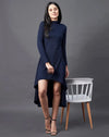 Rigo Navy Blue High Low Maxi Dress