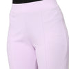 Smarty Pants Women's Ployester Lycra Bell Bottom Lilac Formal Trouser