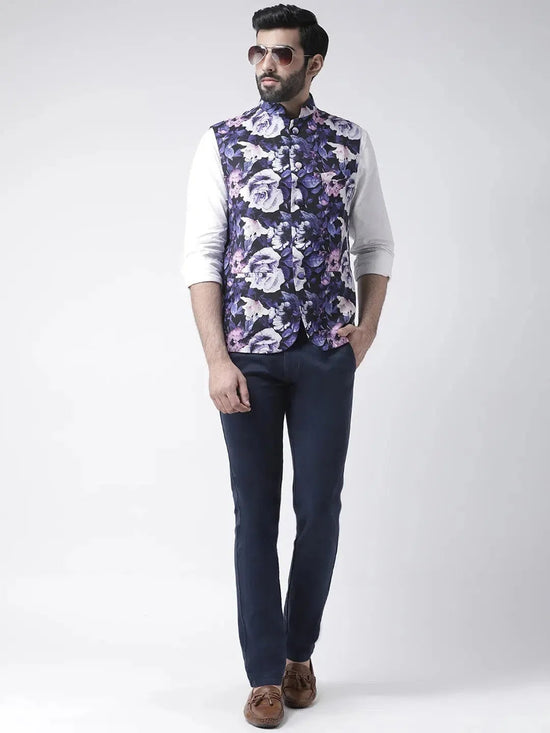 Hangup Men Standard Printed Men's Indian Wear-107APrintedNehru