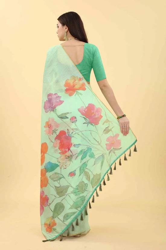 Vibrant Floral Wonder Saree-SZ-ANIKA-LGN-1405