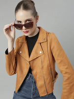 Women Rust Solid Tailored Jacket-CHN-883-Rust