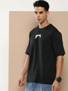 Difference of Opinion Black Graphic Oversized T-Shirt-DOOVR218BLK-S