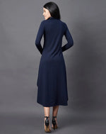 Rigo Navy Blue High Low Maxi Dress