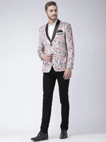 Hangup Men Standard Printed Men Formalwear-D51TuxedoBlazer