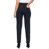 Smarty Pants Women's Cotton Lycra Straight Fit Navy Blue Formal Trouser