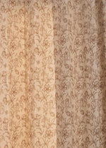 French Farmhouse 100% cotton floral curtain for living room - Room darkening - Beige - Pack of 1-230422034